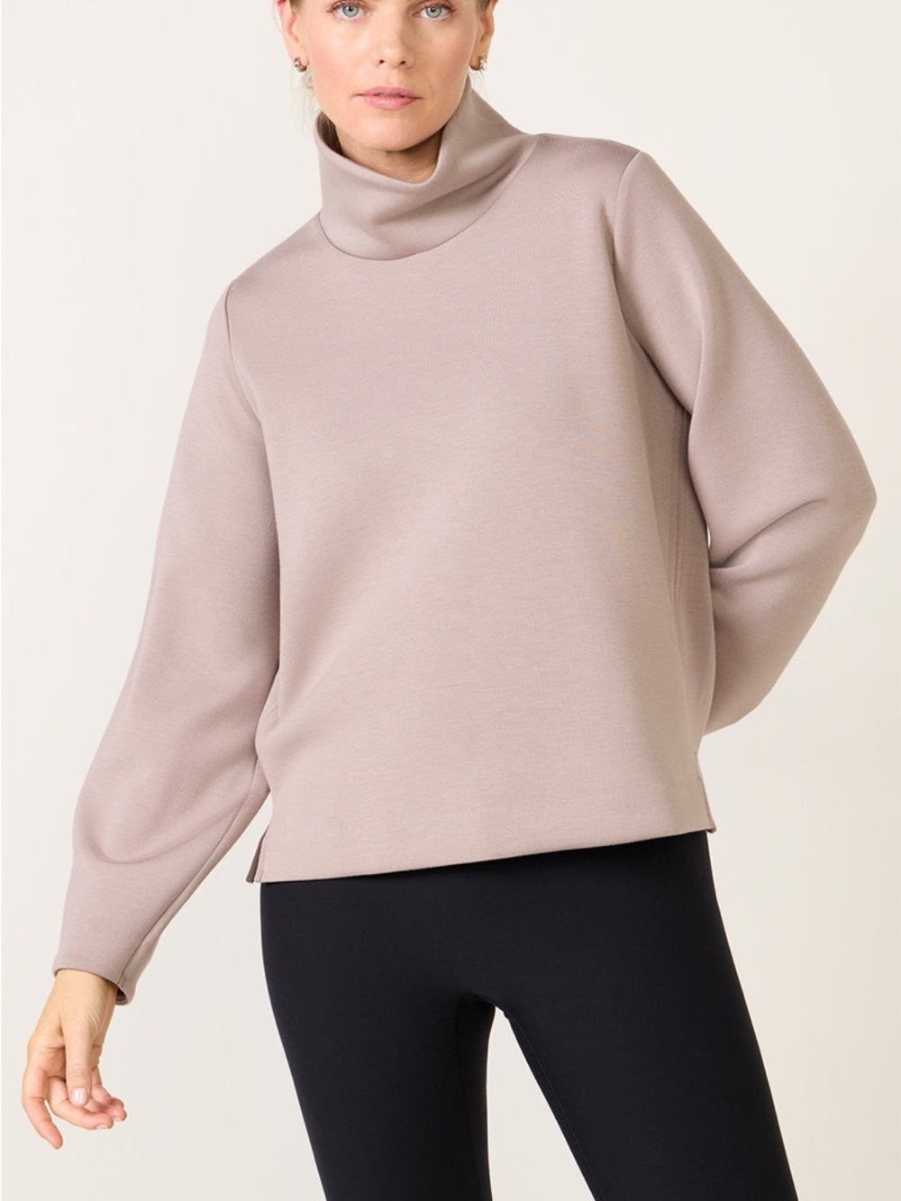 Spanx AirEssentials Luxe Top Comfy Buttery Soft Turtleneck Sweatshirt Size M